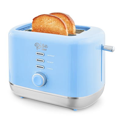 Rise by Dash 2-Slice Toaster: Defrost, Reheat + Auto Shut off, 7