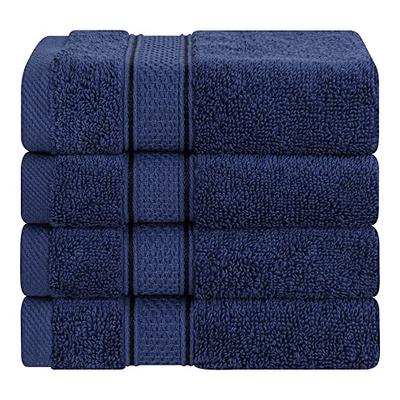 Lavex Economy 12 x 12 Cotton Wash Cloth with Overlock Stitch 1 lb. -  12/Pack