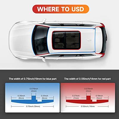 Car Dashboard Seal Strip, 5.25ft/1.6M Car Rubber Seal Protector Guard  Strip, Car Windshield Trim Strip, Car Dashboard Soundproof Strip, Window