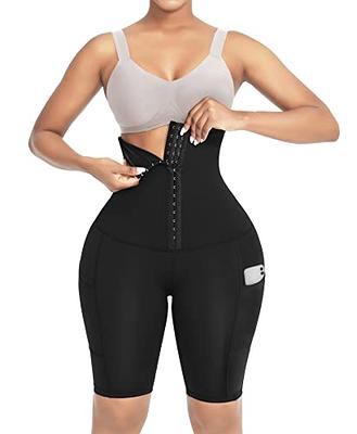 FeelinGirl Tummy Control Shapewear Shorts for Women High Waisted Body  Shaper Waist Trainer Leggings with Pockets - Yahoo Shopping