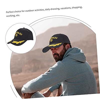 Captain Hat Mens Outdoor Sun Hat Cotton Baseball Cap Bride Baseball Cap  Bride Captain Hat Captain Hat Nautical Cap Baseball Hats for Men Baseball  Sun Hat Cotton Baseball Hat Black - Yahoo