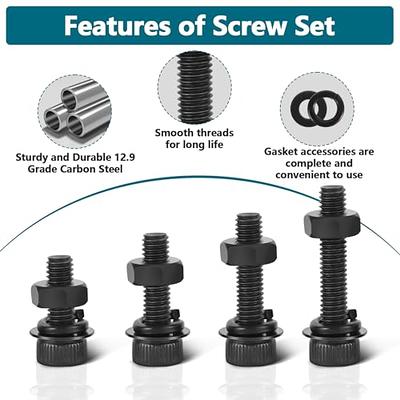 3D Gadgets  Stainless Steel M3 Hexagonal Socket Screw - 10 pcs