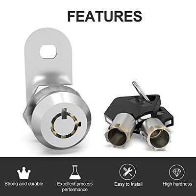 BOZXYE 1 Pack Cabinet Locks with Keys, 5/8 Cabinet Lock Tubular Cam Lock  Keyed Alike, Rv Locks for Storage Door Secure Files Drawers Toolbox, Zinc  Alloy - Yahoo Shopping