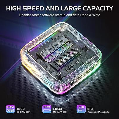 AK1 Plus Mini PC, Intel 12th Gen Alder Lake N95 (Up to 3.4GHz