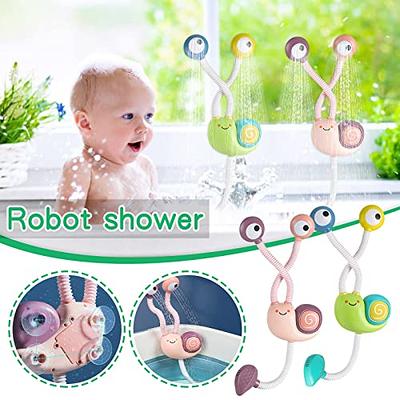 Aquatod Bath Toy Toddlers 2-4 - Silicone Wall Suction Bath Toy: Three Flasks with Unique Sprinkle Patterns