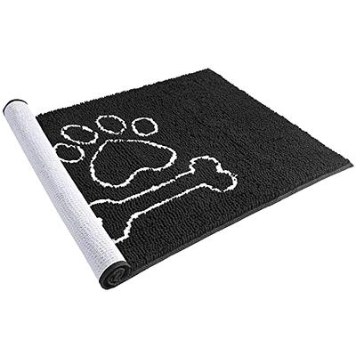 Doormat Dog Chenille Indoor Entrance Pet Door Mats Anti-Slip Floor Rug  Carpet for Mud Entry Busy Area Dogs Muddy Pawprints