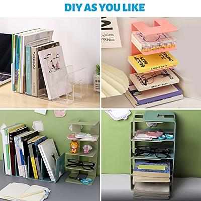 1 PCS File Paper Holder Desktop File Organizer for Books