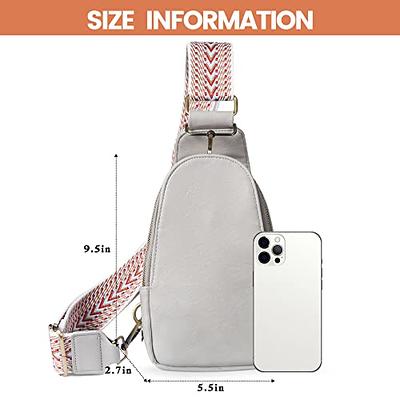 KFXFENQ Sling Bag for Women PU Leather Sling Bag Small Crossbody Sling  Backpack Multipurpose Chest Bag for Women Cycling