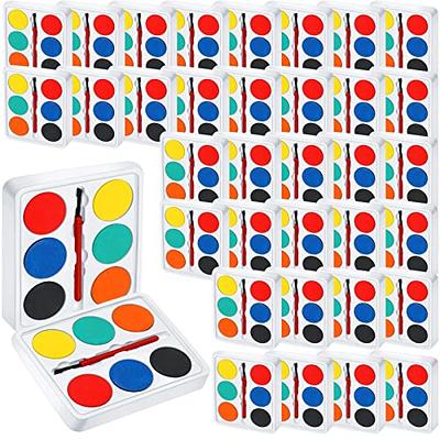 Watercolor Paint Set for Kids - Bulk Set of 12 - Washable Paint in 12  Colors - Perfect for Home, Classroom and Birthday or Art Party - Paintbrush