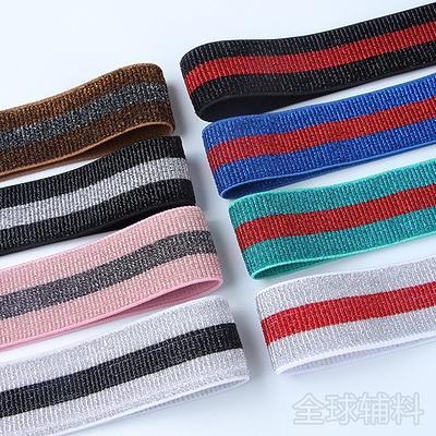 1.5 inch (40mm) Wide Satin Black Elastic Band