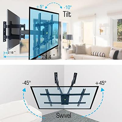 Corner TV Wall Mount Full Motion TV Corner Mount Bracket Fits 32-65 Flat  Curved Screen TVs- Holds 110 lbs Max VESA 600x400mm, Tilt, Swivel and Level  by FORGING MOUNT - Yahoo Shopping