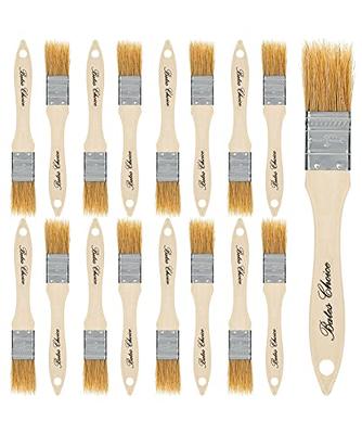 Bates Paint Brushes- 2 Pack, Wood Handle, Paint Brush, Paint Brushes Set,  Professional Brush Set, House Paint Brush