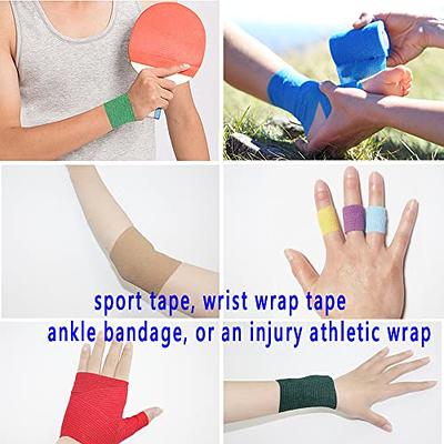 Self Adhesive Bandage Wrap 10 Pack, Athletic Tape , Sports Tape,  Breathable, Waterproof, Elastic Bandage For Sports, Wrist And Ankle Wrap  Tape