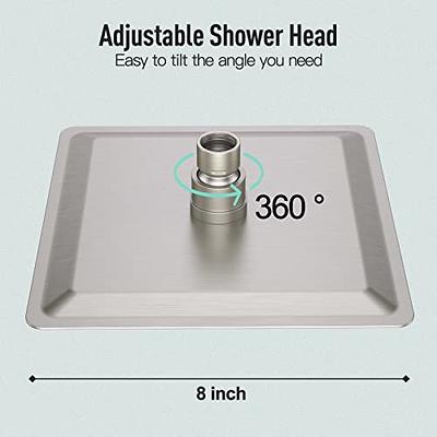 Luxury Bathroom Waterfall Faucet High Pressure Rain Shower Head System Full  Bath Douche Shower Set for