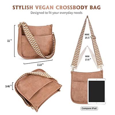 AUYOCO Vegan Leather Crossbody Bags for Women, Crossbody Purse with Guitar  Strap Zipped Pockets Handbag Shoulder Bag - Yahoo Shopping