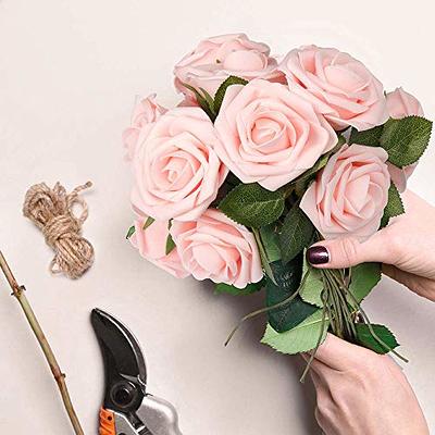 30 Pcs Glitter Roses Artificial Foam Rose Artificial Glitter Flowers with  Stem, Foam Glitter Rose for Wedding Party Office Baby Shower Home Decoration