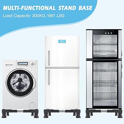 SEISSO Mini Fridge Stand, Adjustable washer dryer stand base with 4 strong  feet, Universal Appliance Pedestal for Portable Washing Machine,  Refrigerator, Max Load 661LB /300KG(Grey) - Yahoo Shopping