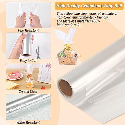 34in x 50ft Iridescent Cellophane Wrap Roll, Extra Wide Iridescent Film  Cellophane Wrap Rainbow Colored Cellophane Wrap Iridescent Cellophane Roll  for