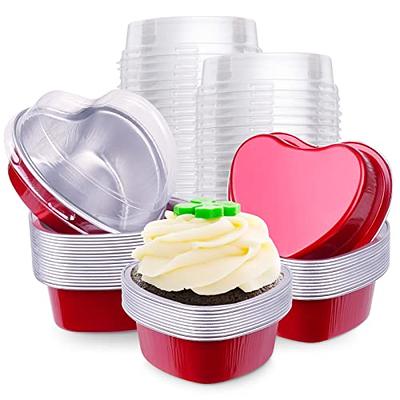 Heart Shaped Foil Cake pan with Lid