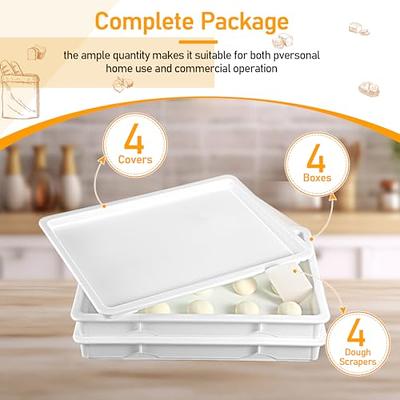 MPM 2 PACK Stackable Foldable Clear Storage Box with Lid and