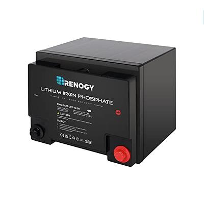 Renogy Lifepo4 Lithium-Iron Phosphate Battery 12 Volt 50AH Built-in BMS LFP  Deep Cycle Battery for RV, Solar, Marine, and Off-Grid Applications - Yahoo  Shopping
