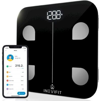 OOYY Digital Simple and Practical Body Fat Scale with Led Display, Bathroom  Scale with Smartphone App