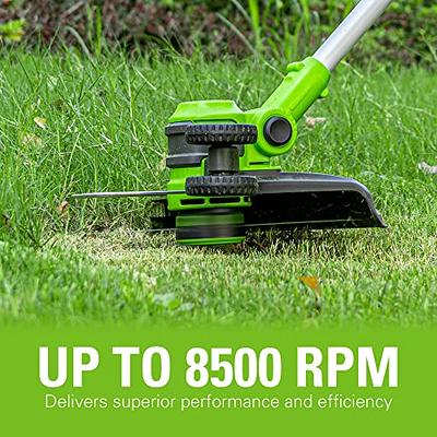  PowerSmart Cordless String Trimmer & Brush Cutter 2-in-1, 13  Battery Powered Weed Eater, with 40V 4.0Ah Battery and Charger Included :  Patio, Lawn & Garden