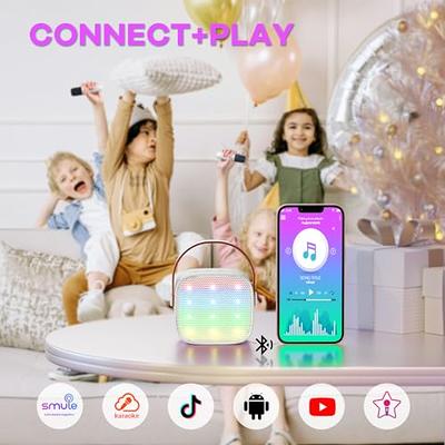 YLL Kids Karaoke Machine, Portable Bluetooth Speaker with Wireless  Microphone for Kids, Music Toys Gifts for Girls 4, 5, 6, 7, 8, 9, 10 +Year  Old