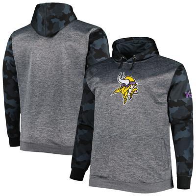 Men's Fanatics Branded Heather Charcoal Baltimore Ravens Big & Tall Camo Pullover Hoodie