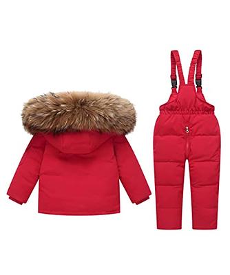 Kid's Ivory Faux Fur-Trimmed Snowsuit Kids