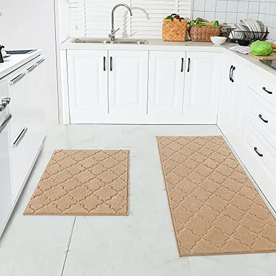 ASPMIZ Kitchen Mats Sets 2 Piece, Memory Foam Kitchen Rugs and Mats Non  Slip Washable, Farmhouse