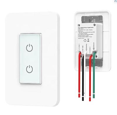 Nexete Smart Wi-Fi Double Light Switch, 2 in1 Single Pole Switch Compa –  nexete