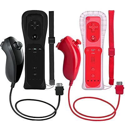 PGYFDAL 2 Packs Remote Controller and Nunchuck for Wii/Wii U