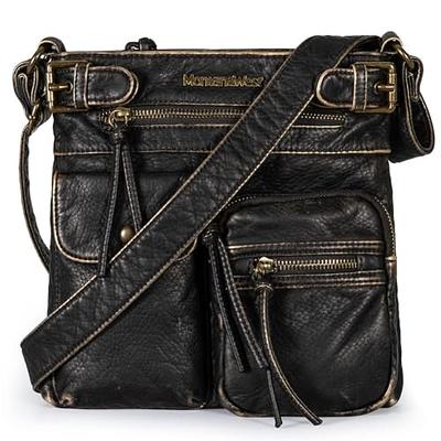 West Crossbody Bag for Women Multi Pocket Shoulder Bags Medium Travel Purses  Ultra Soft Washed Leather | SHEIN USA