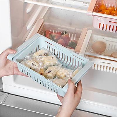 Adjustable Freezer Baskets for Chest Freezer - Yatmung Deep Freezer  Organizer Bins Expandable - Universal Freezer Storage Bins with Handle -  Freezer