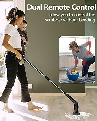 LOSUY Electric Spin Scrubber, 2023 New Cordless Cleaning Brush with 8  Replaceable Brush Heads, 2 Adjustable Speeds and 3 Extension Handle, Power