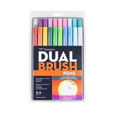 Tombow Dual Brush Pens, Bright Palette Colors - Set of 10