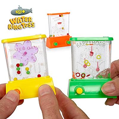 2 Pieces Handheld Water Game Arcade Water Ring Water Tables for Beach Toys  Party Favor Fun Game for Different Ages Basketball Fun Gifts for Men Retro