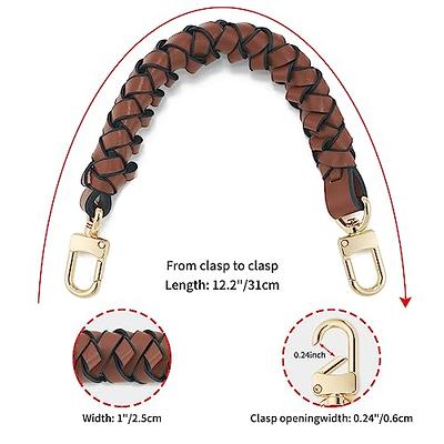 DEVPSISR 12 Inches Vegan Leather Braided Handle Replacement Strap  Compatible with Neonoe Bucket Pochette Beaubourg Hobo Bag, Brown - Yahoo  Shopping