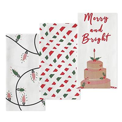 Farmhouse Christmas Tea Towels Set of 3