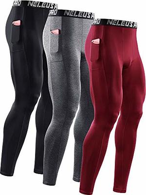 Odoland 2 Pack Mens Compression Running Pants 2 in 1 Quick Dry