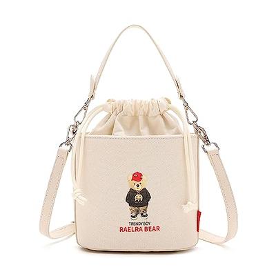  Women Crossbody Bucket Bag Mini Drawstring Shoulder