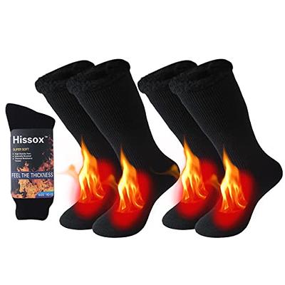 Hissox Thermal Socks For Women, Winter Insulated Heated Fur Lined Socks  Soft Cushioned Skiing Snowboarding Trekking Camping Warm Winter Socks  Extremes Cold Weather 2 Pairs Black Christmas Gift, L - Yahoo Shopping