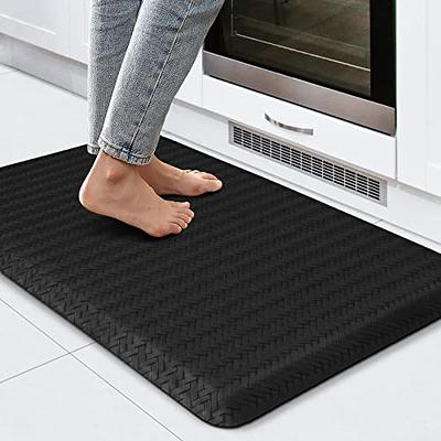 KitchenClouds Kitchen Mat Cushioned Anti Fatigue Kitchen Rug 17.3x60  Waterproof Non Slip Kitchen Rugs and Mats Standing Desk Mat Comfort Floor  Mats for Kitchen House Sink Office (Chocolate) - Yahoo Shopping