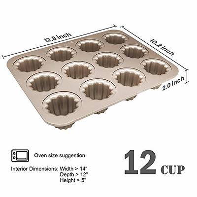 Wilton Non-Stick Mini Fluted Tube Pan, 12-Cavity, Steel, Multi