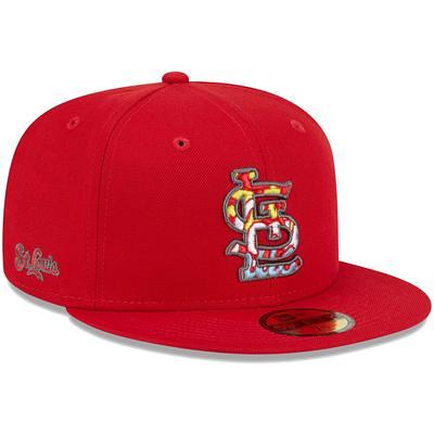 Men's New Era St. Louis Cardinals White on Logo 59FIFTY Fitted Hat