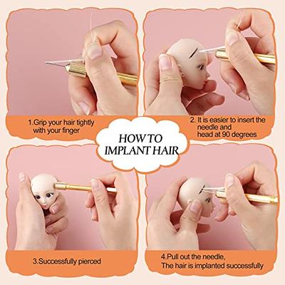 DIY Tutorial: How to Reroot doll hair using rerooting TOOL