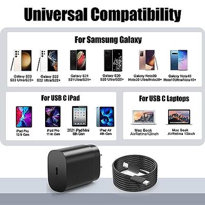 S24 S23 S22 Ultra Samsung Charger Fast Charging,25W Android Phone Charger  Cord Type C Block & Super Fast Charger USB C Cable 10Ft for Samsung Galaxy  S24/S23/S22/S21/S20/Plus/Ultra/FE/Note 20/10,2 Pack - Yahoo Shopping