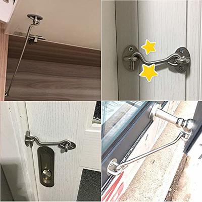 Magic&shell 2-Pack 8 Inch Cabin Hook Eye Latch Wind-Proof Lock Shed  Stainless Steel Gate Door Window Safety Stopper Silent Holders Catch Lock  with Mounting Screws - Yahoo Shopping