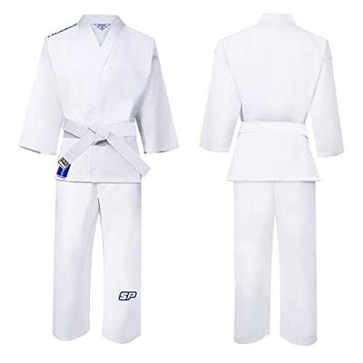 TopTie 7.5 Oz Taekwondo Uniform Martial Arts Uniform TKD Dobok Student  Uniform with Belt-White Trim-Size 3 - Yahoo Shopping